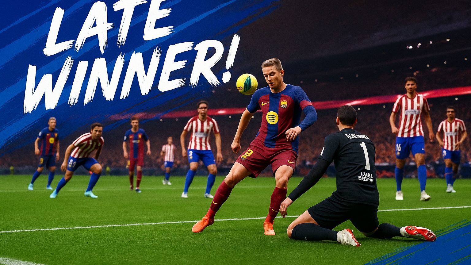 GOAL! Lewandowski fires Barca closer to glory