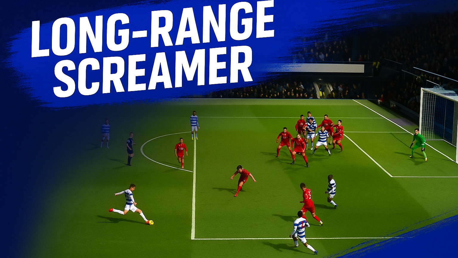 Boom! Kieran Morgan drops a long-range screamer