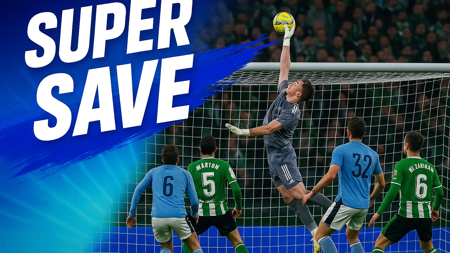 Superhuman Reflex! Ionut Radu's swashbuckling save