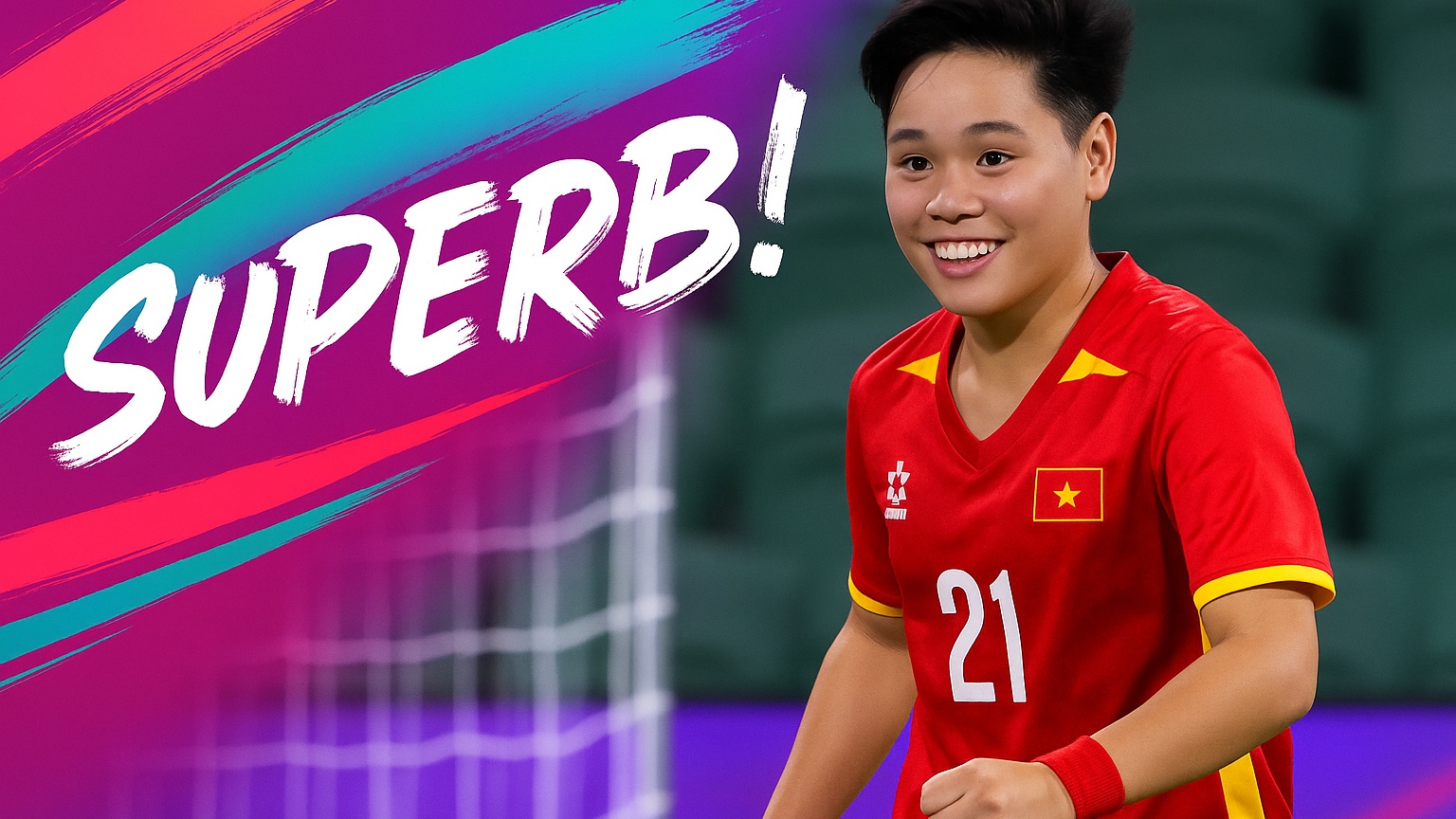 SUPERB! Ngan Thi Van Su shines with a flamboyant finish