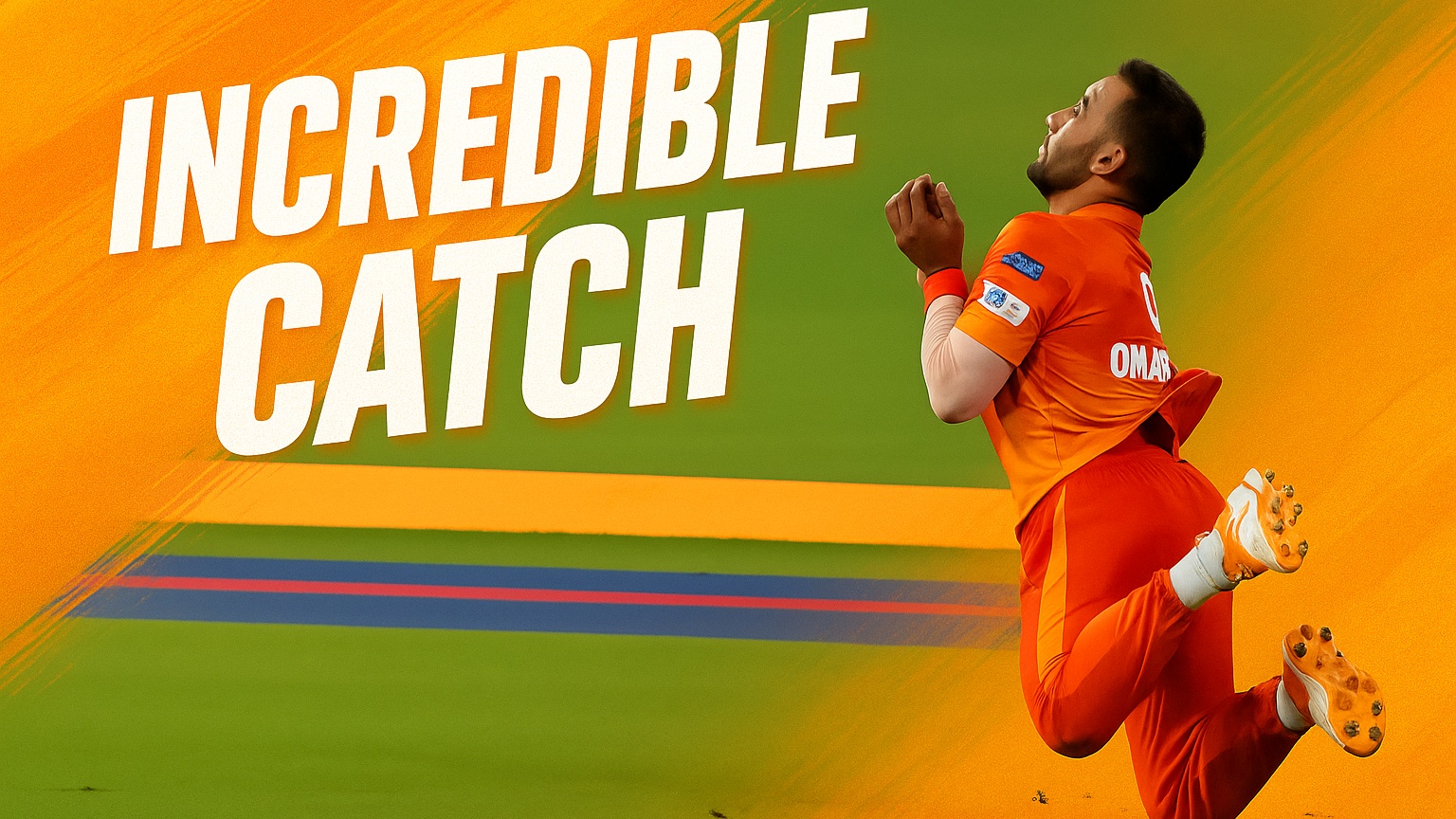 UNBELIEVABLE! Omarzai turns a fall into a miracle catch