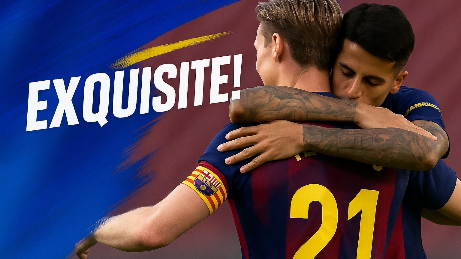 EXQUISITE! Frenkie doubles Barca's lead from Cancelo's superb assist