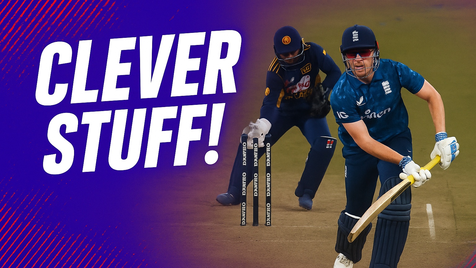 CLEVER STUFF! Asalanka has Harry Brook beaten all ends up