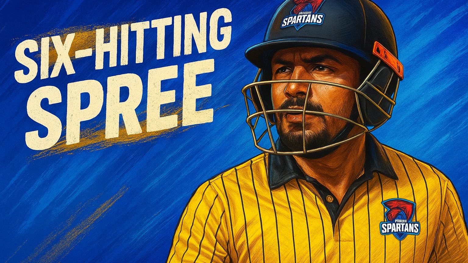 66466! Bharat Chipli goes on a six-hitting rampage