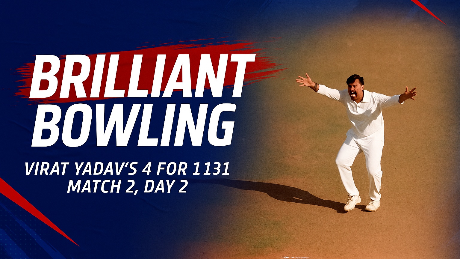 Virat Yadav's 6 for 137 | Match 2, Day 2 