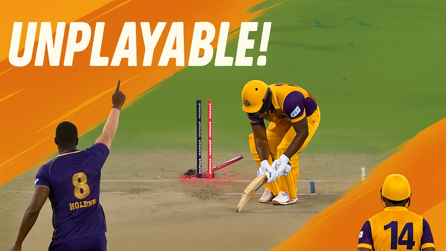 UNPLAYABLE! Holder's yorker leaves Charles reeling