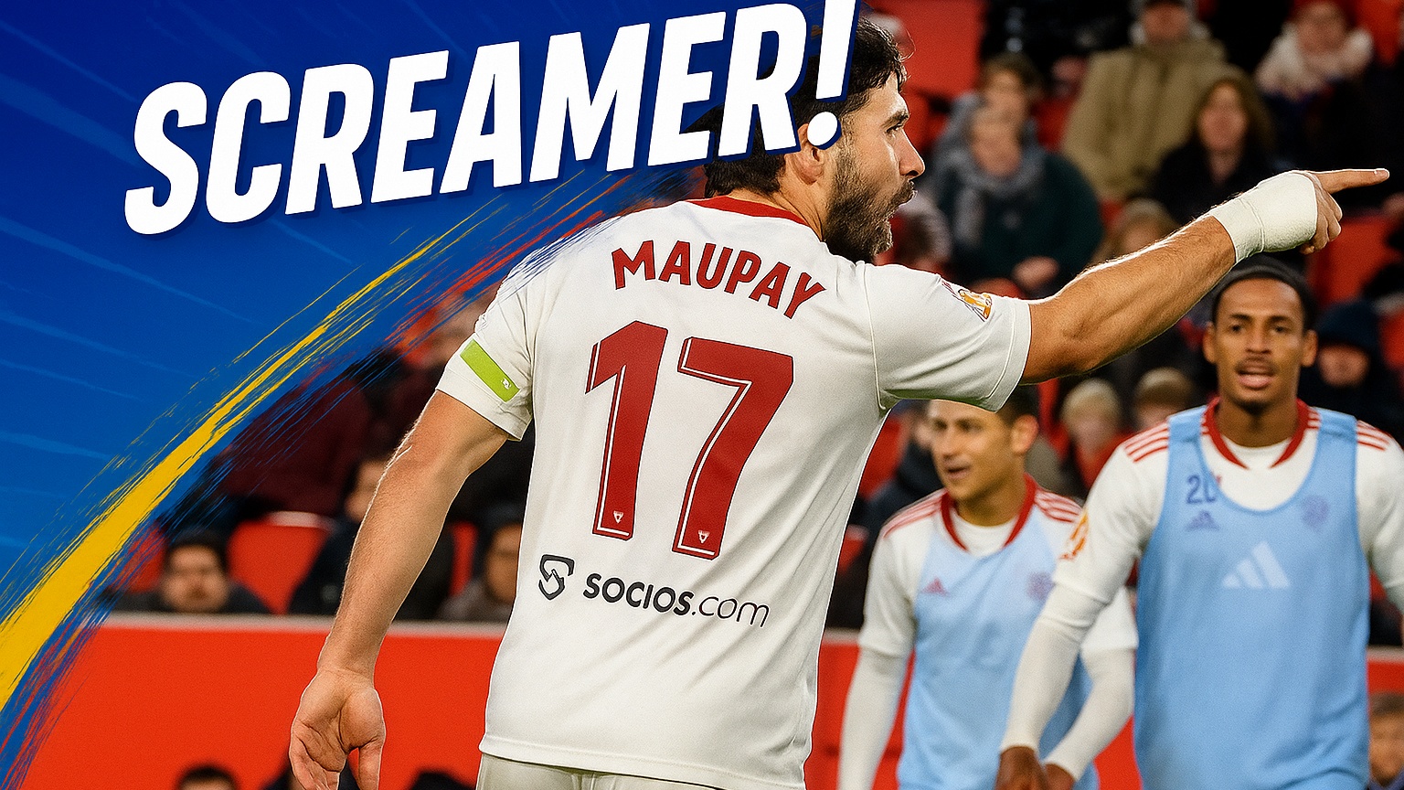 SCREAMER! Neal Maupay unleashes a thunderbolt on his debut for Sevilla