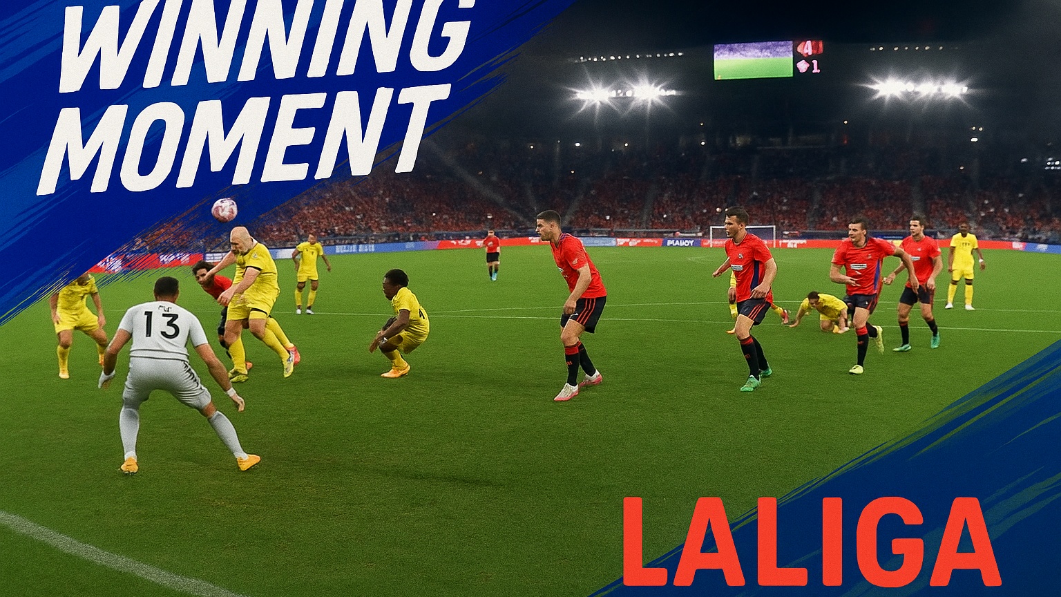 WINNING MOMENT! Catena's header led Osasuna to victory