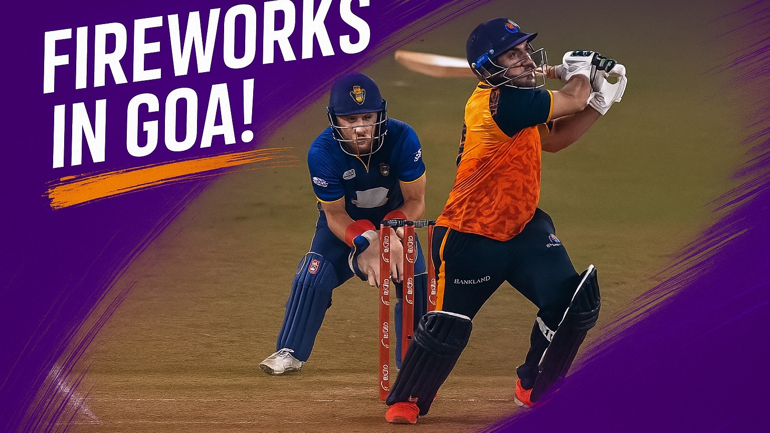 646! Samiullah Shinwari brings up the fireworks in Goa