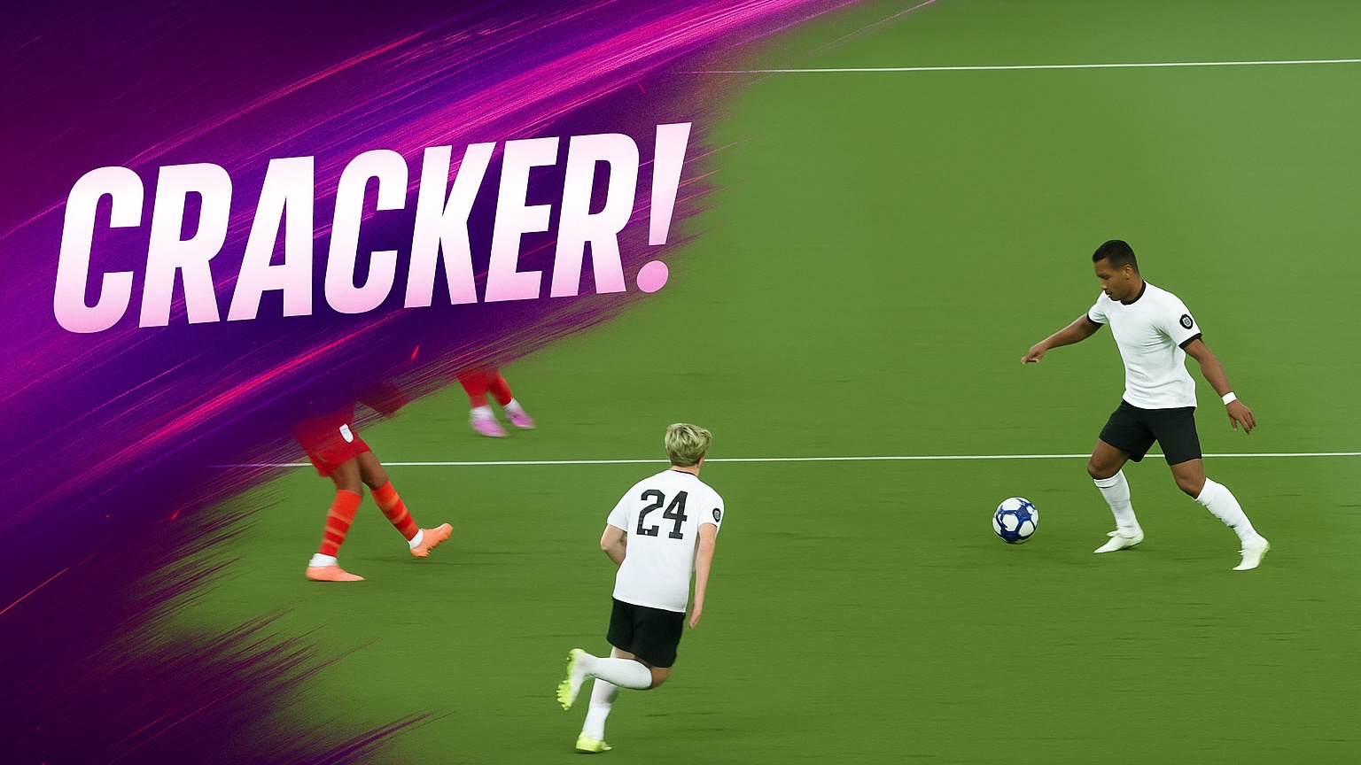 CRACKER! Erik's thunderbolt left the crowd in a frenzy