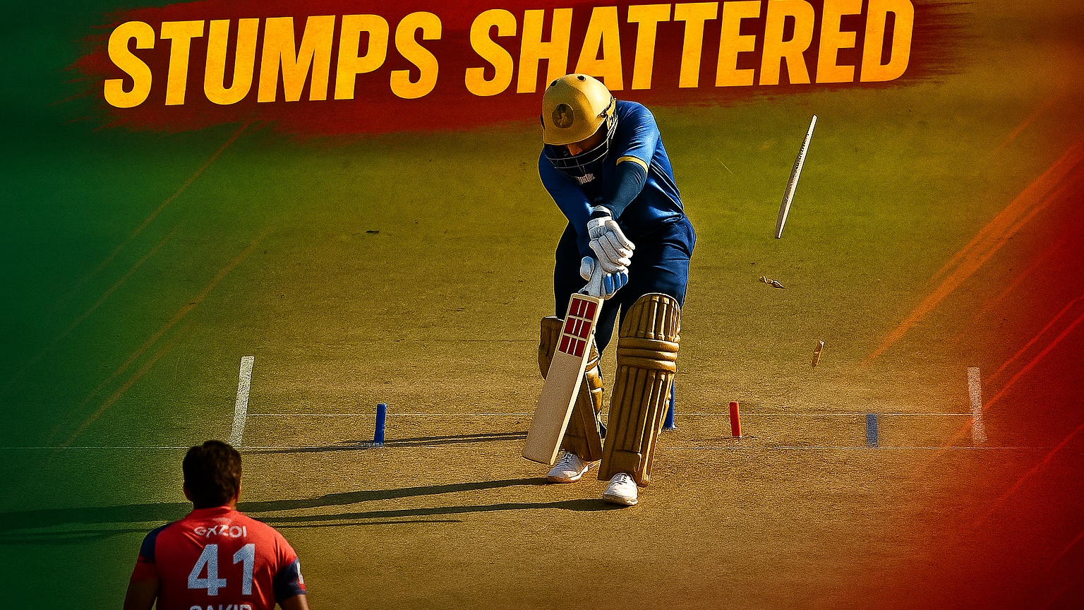 STUMPS SHATTERED! Tanzim Hasan Sakib castles Saif Hassan with a beauty