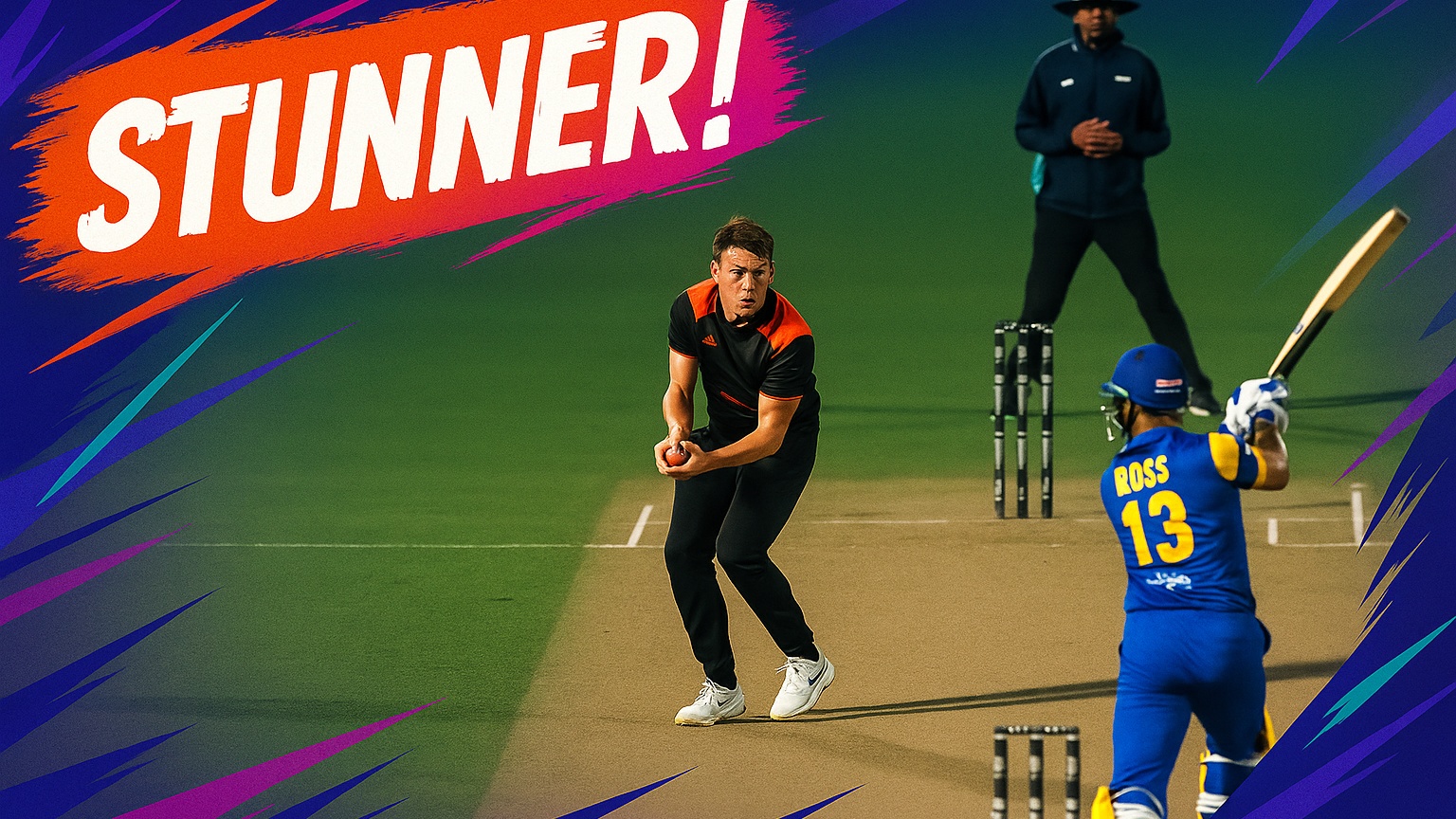 CRIKEY! Matthew Fisher snatches a jaw-dropping caught & bowled