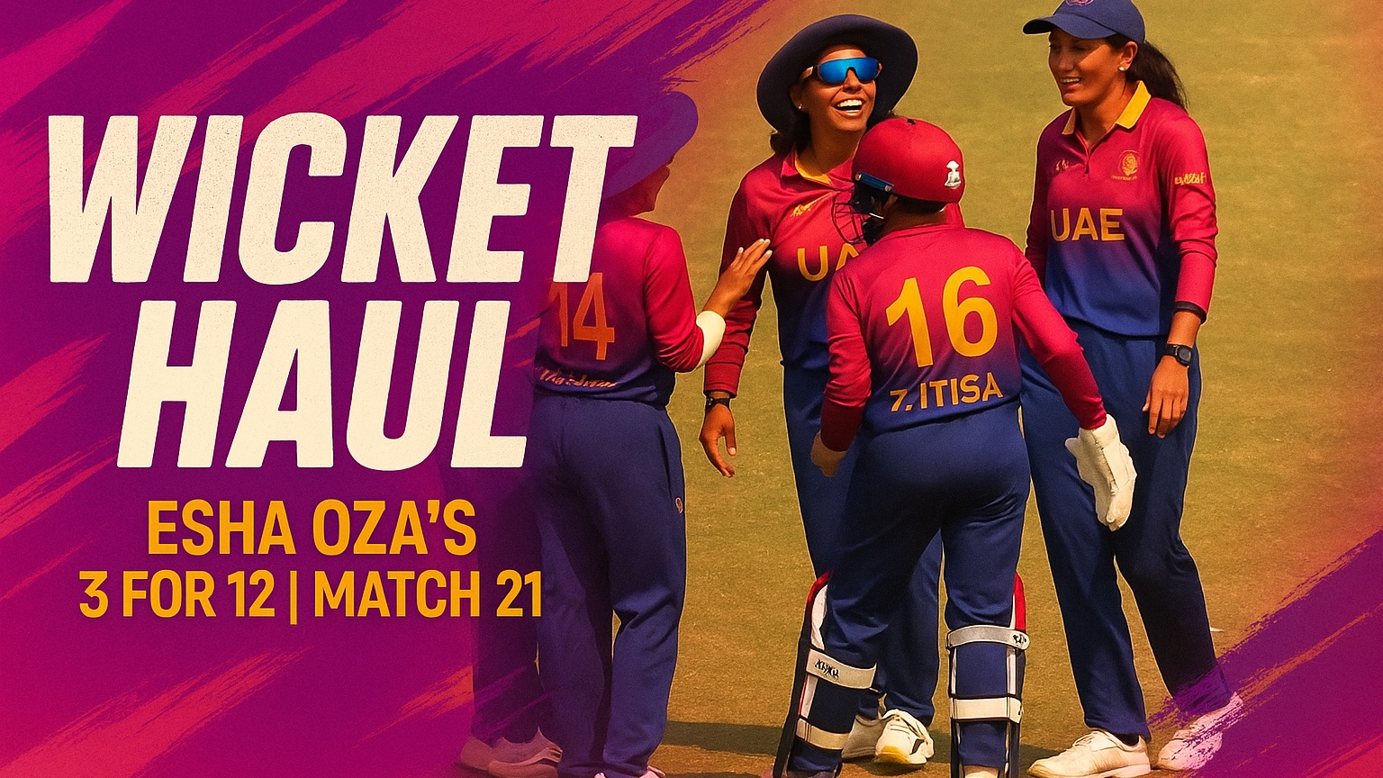 Esha Oza's 3 for 12 | Match 21