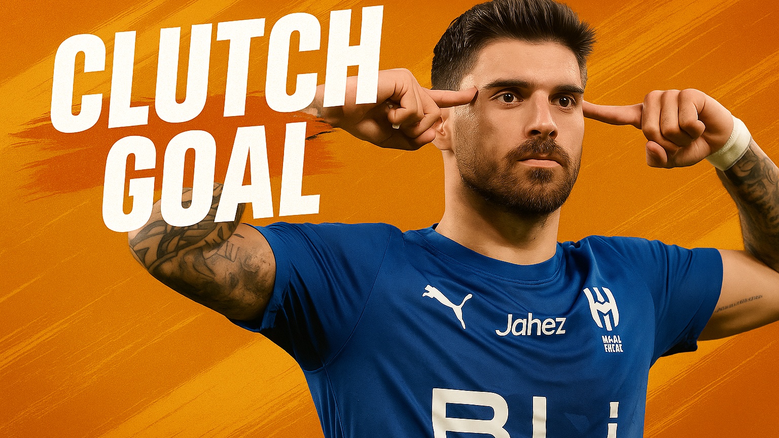 HILAL’S HERO! Neves calmly buries the 88th-minute goal
