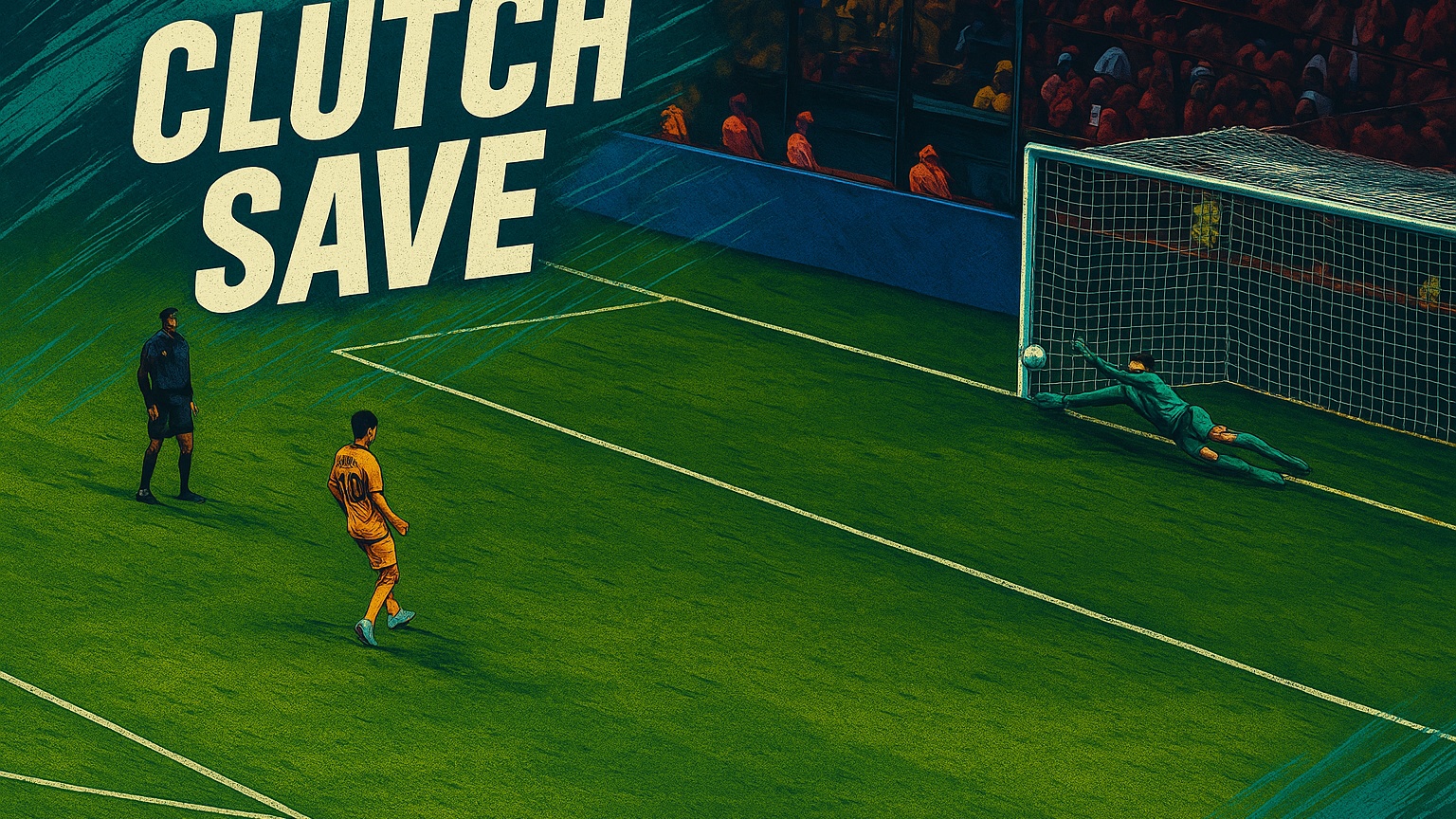 PENALTY SHOOTOUT HERO! Luis Garcia delivers the trophy