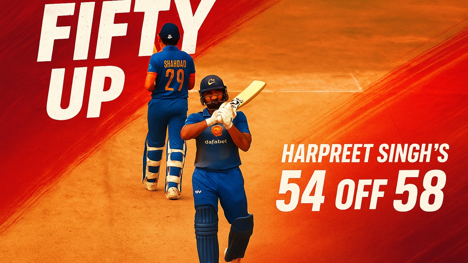 Harpreet Singh's 54 off 58 | Match 99