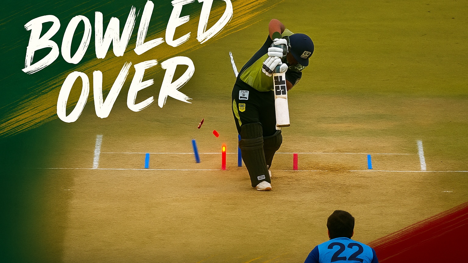 CASTLED! Sami's fiery delivery shatters Emon's stumps