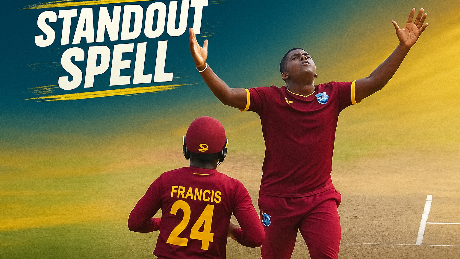 Vitel Lawes's 3 for 42 | 5th Youth ODI