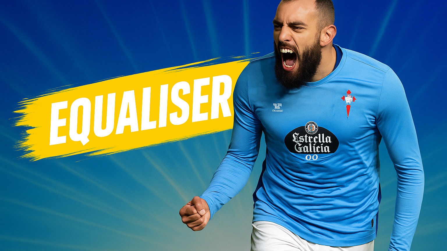 EQUALISER! Borja Iglesias converts from the spot for Celta Vigo