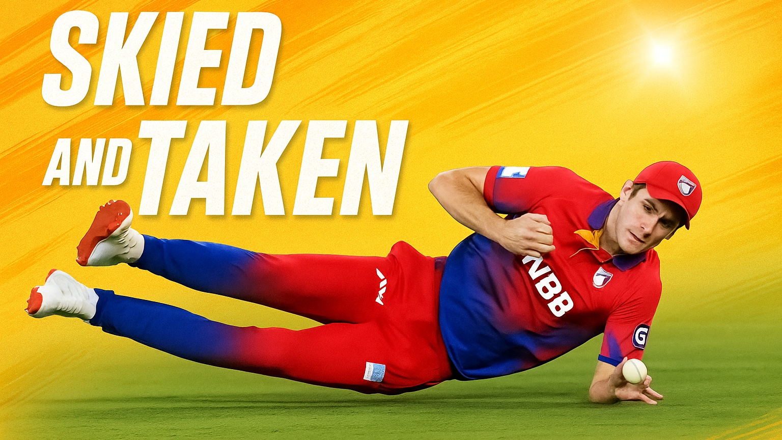 SKIED AND TAKEN! Currie runs in to send Fakhar packing