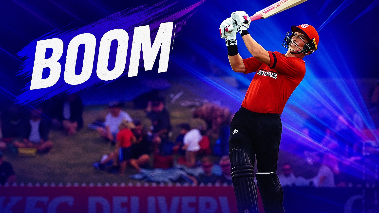 BOOM! Matthew Boyle brings up his fifty with a maximum