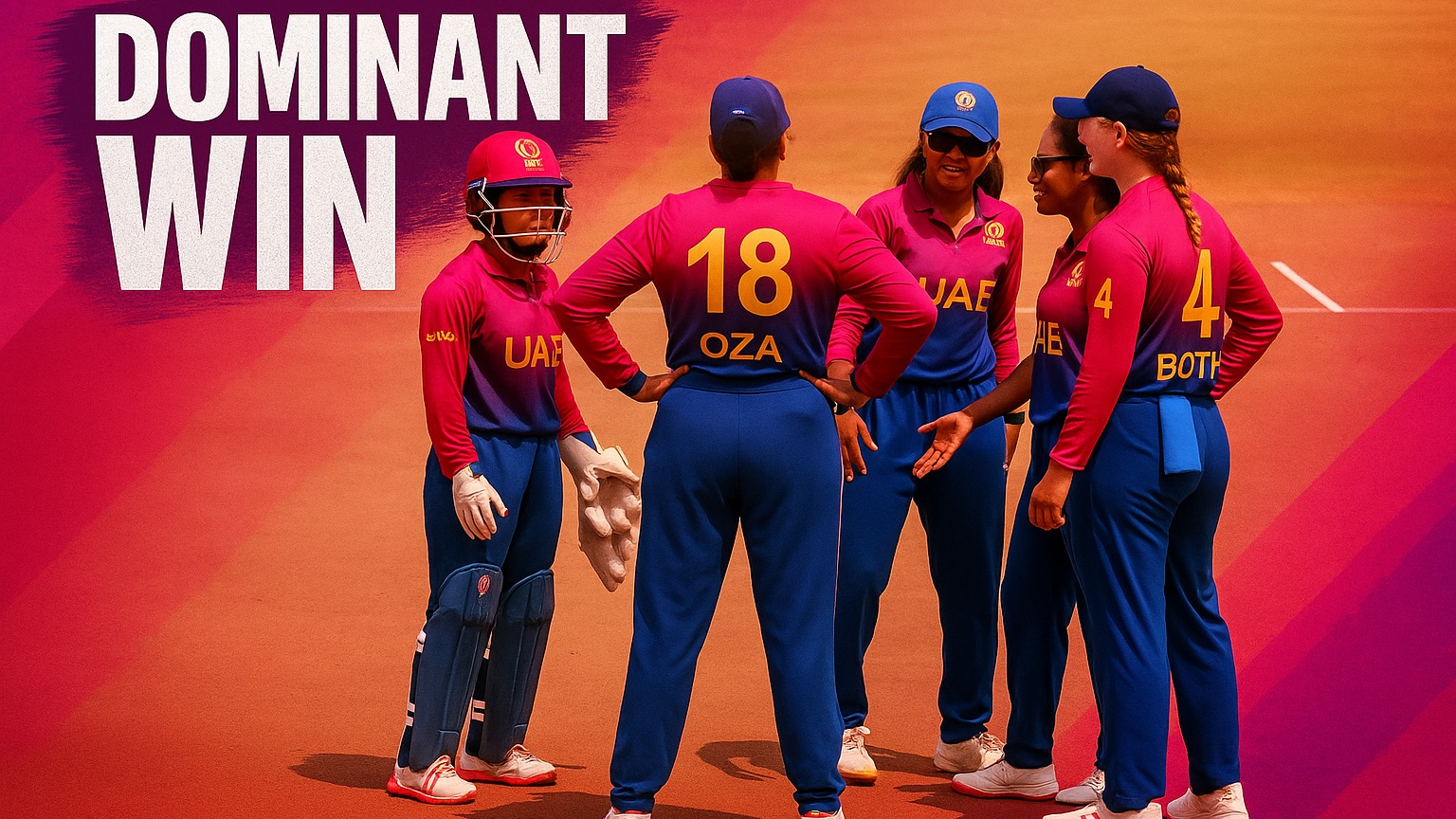 United Arab Emirates Women beat Uganda Women by 10 wickets | Match 14