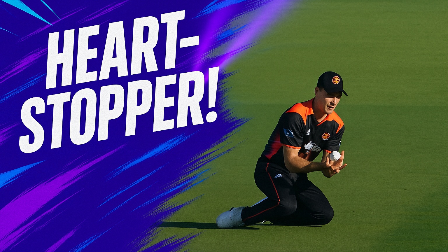 HEART-STOPPER! Zak Gibson plucks a juggling catch