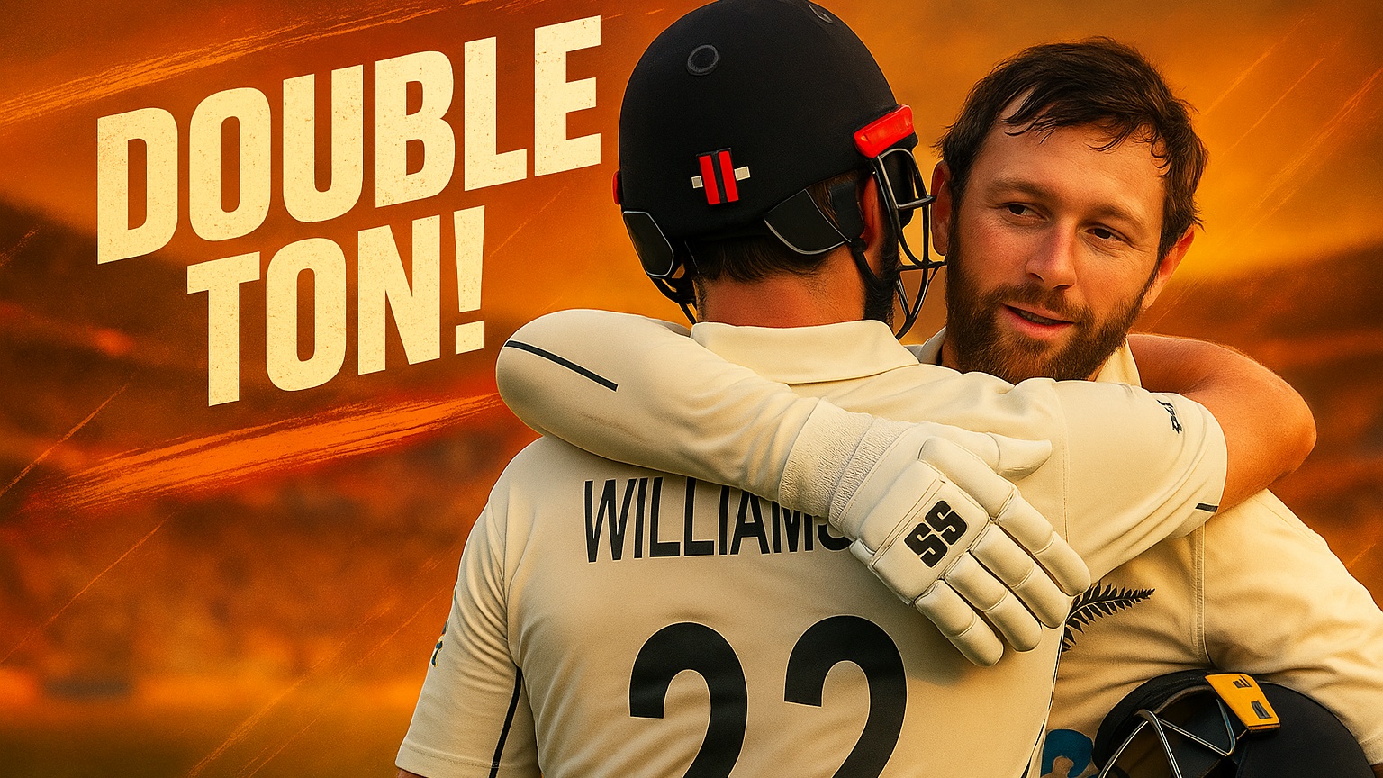 DOUBLE TON! Conway scores his highest Test total