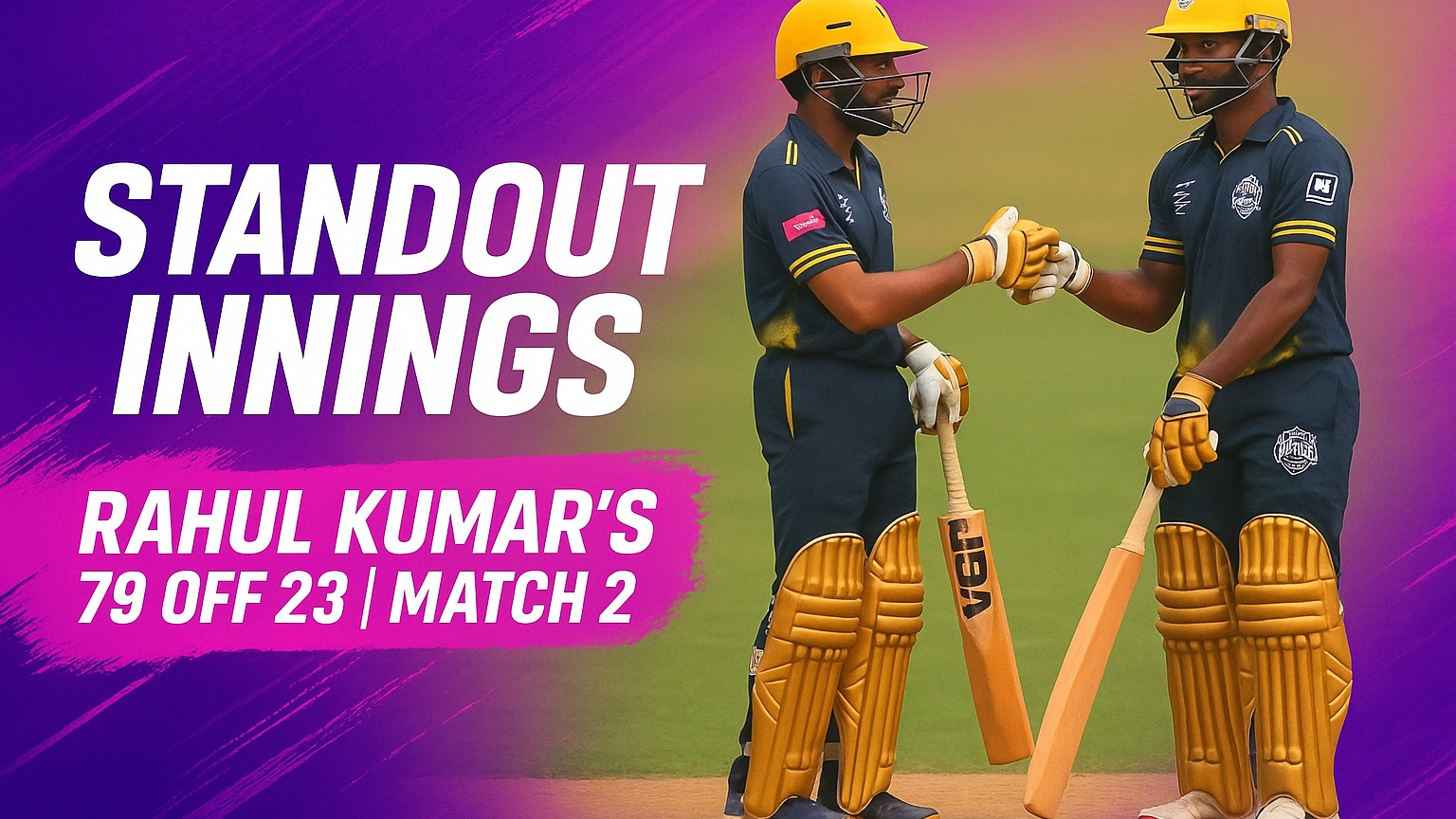 Rahul Kumar's 79 off 23 | Match 2