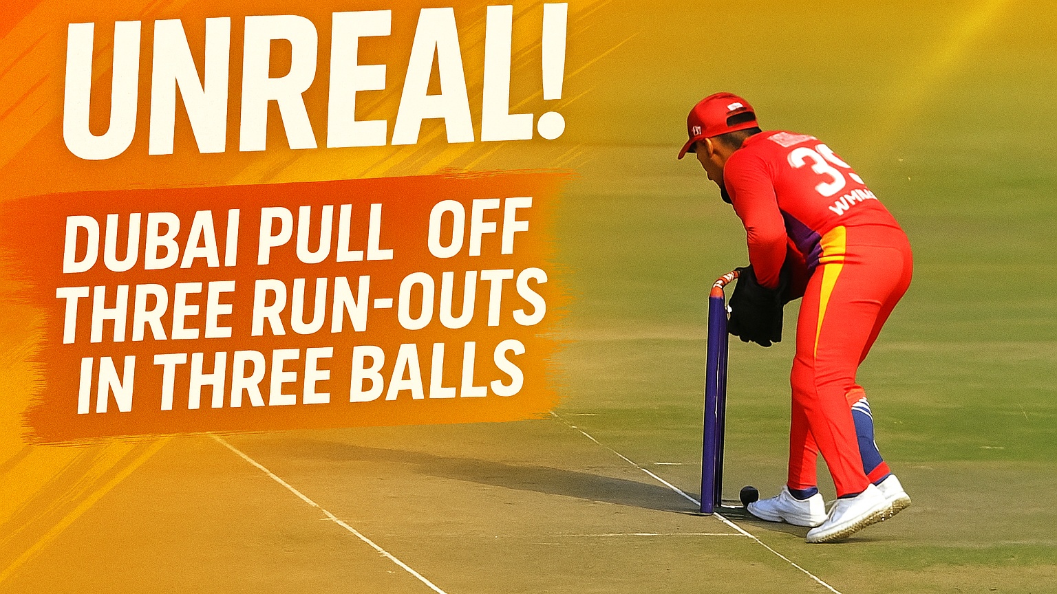 UNREAL! Dubai pull off three run-outs in three balls