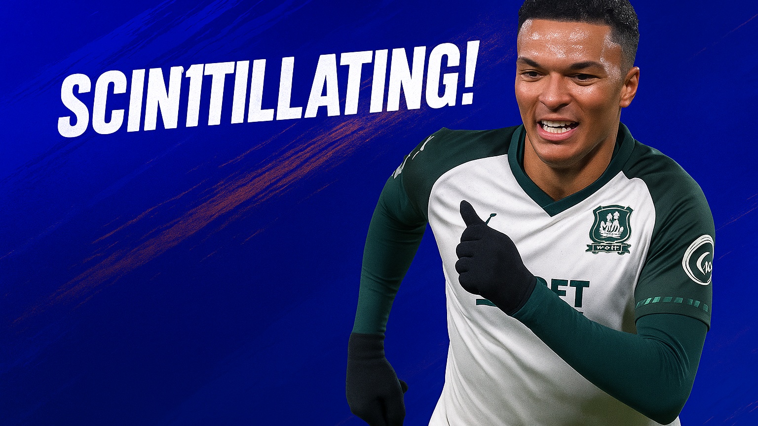 SCINTILLATING! Morgan Whittaker's strike left the keeper dazed