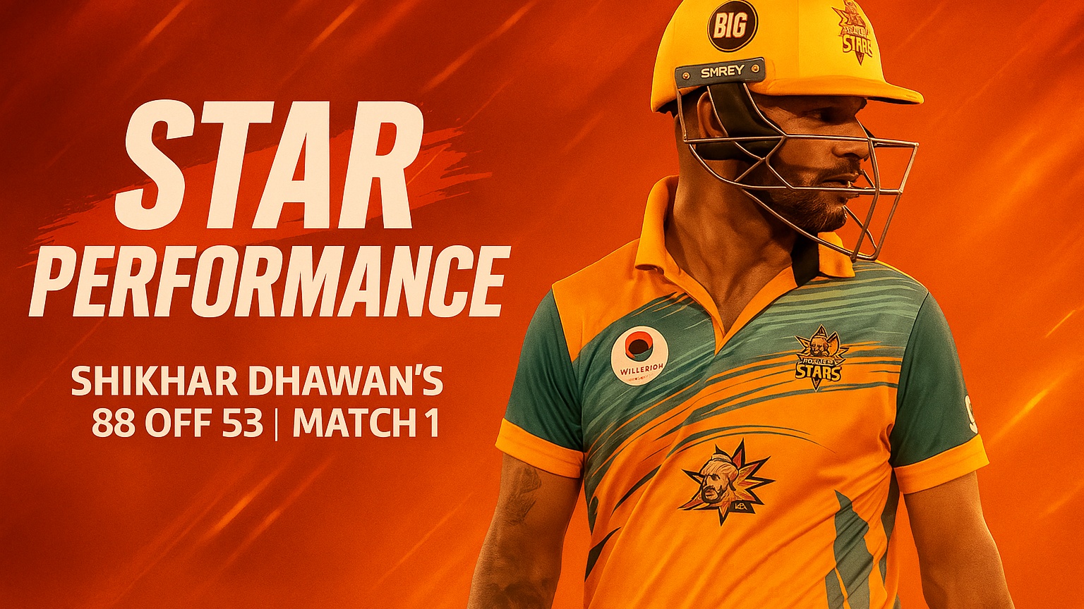 Shikhar Dhawan's 88 off 53 | Match 1