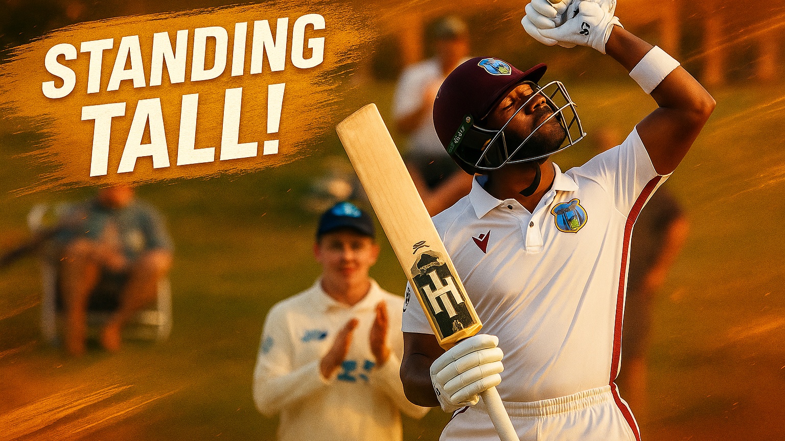 STANDING TALL! Hodge's swashbuckling ton against the Kiwis