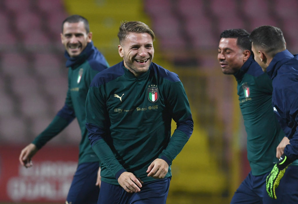 Italy train ahead of Group A fixture against Wales