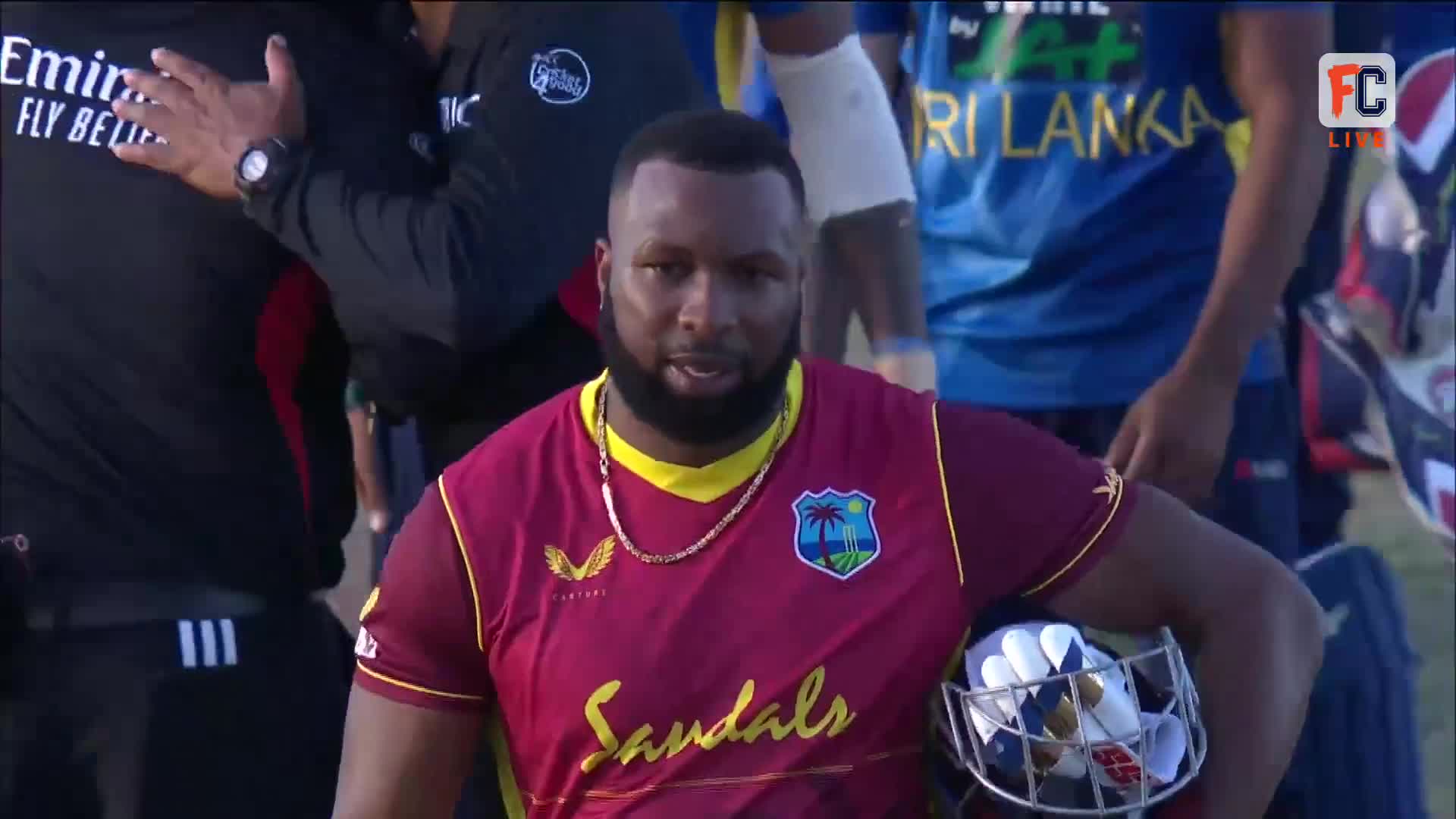 Pollard's lightning knock of 53 runs