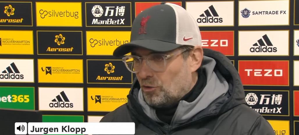 Klopp content with dirty three points away to Wolves