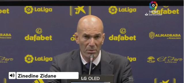 Zidane heaps praise on Benzema after 3-0 win over Cadiz