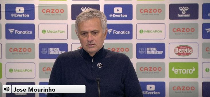 Mourinho - "Not a penalty" for Everton's opener in 2-2 draw