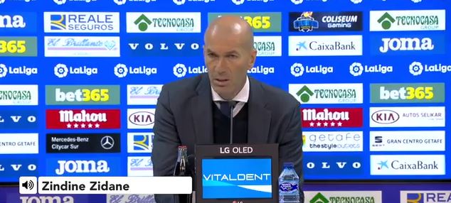 Zidane - 'It's a positive point for us' despite goalless draw