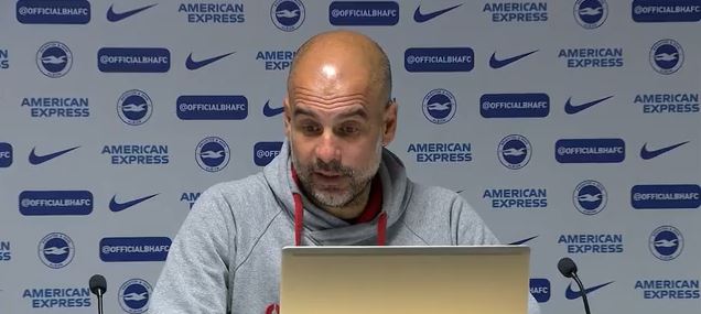 Guardiola tight-lipped on Potter row after Brighton defeat