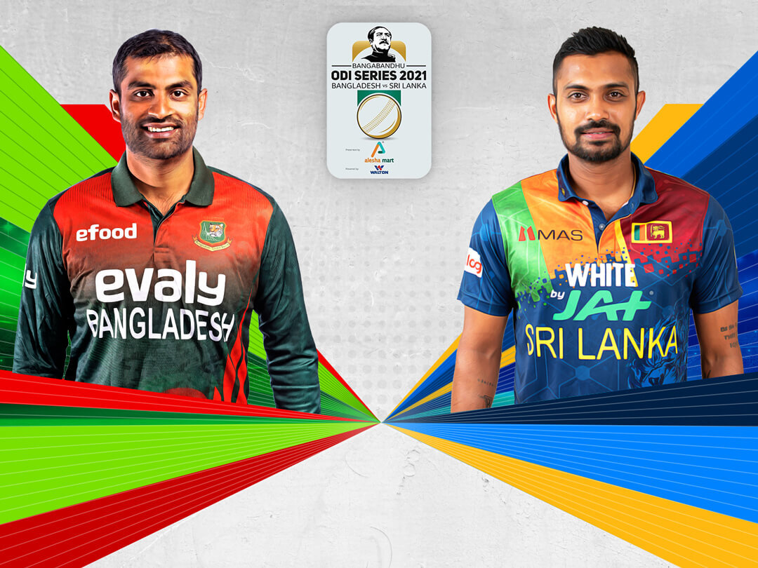 Match #1 - odi of sri lanka tour of bangladesh, 2021: bangladesh vs sri lanka banner