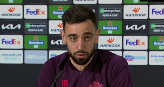 Bruno Fernandes relishing the pressure of UEL final