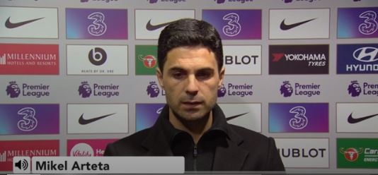 It's mathematically possible so you have to stick to that, says Arteta