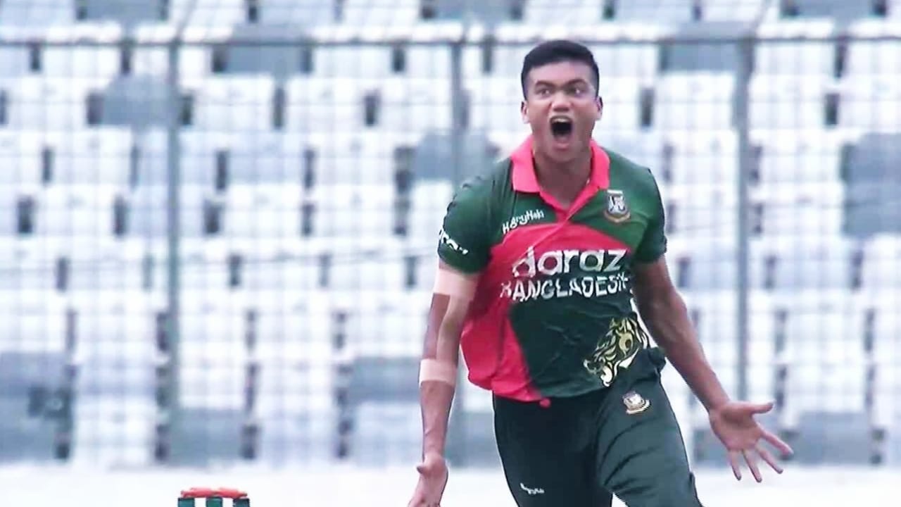 Taskin Ahmed's fierce 4-wicket haul