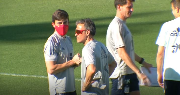 Spain prepare for Round of 16 match against Croatia