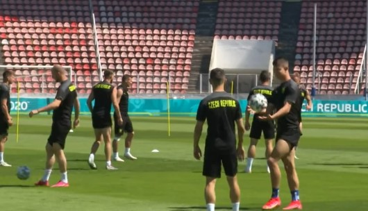 Czech Republic train ahead of Croatia game