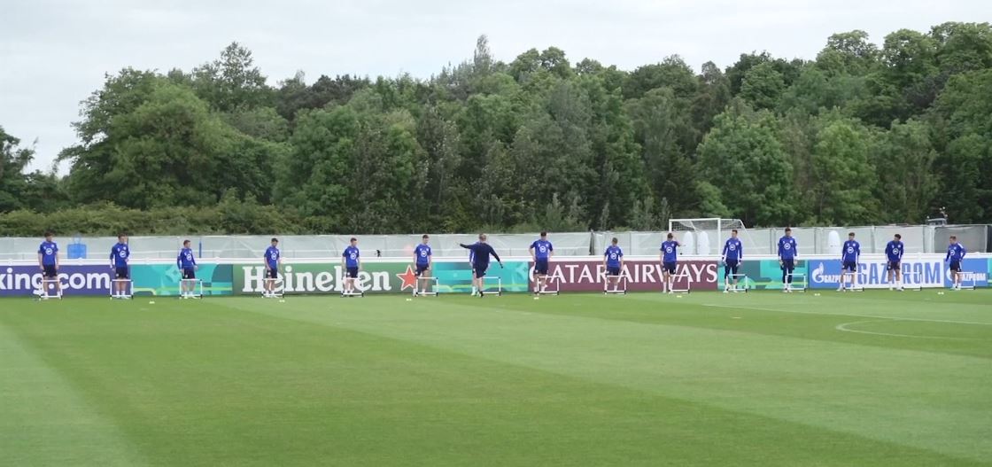 Scotland train before their Euro 2020 clash against England