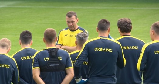 Ukraine train ahead of North Macedonia test
