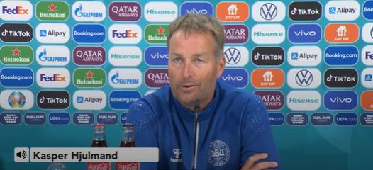 We're not nervous about facing England, says Kasper Hjulmand