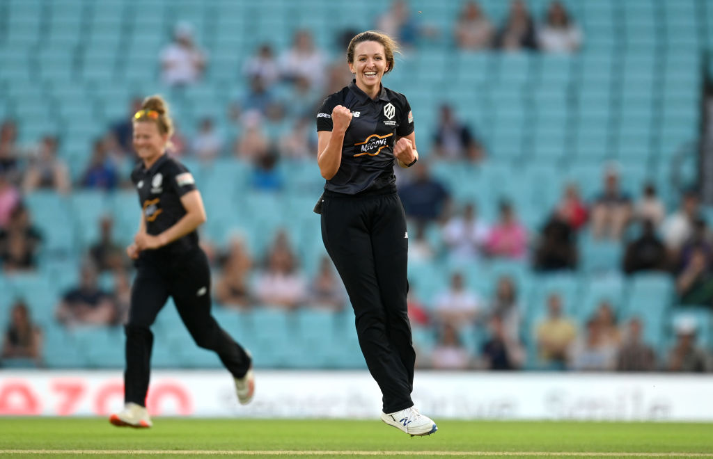 2 wickets in 2 balls for Kate Cross
